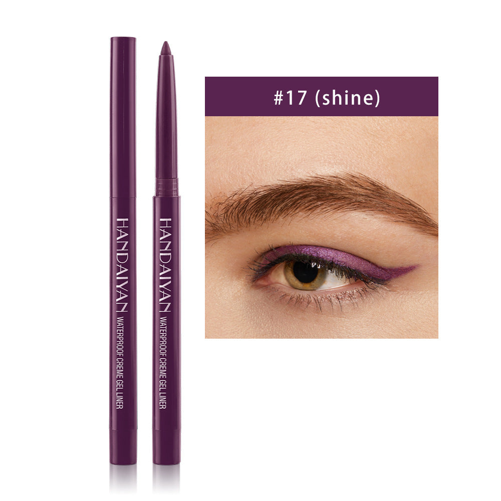 20 Color Cat Eye Makeup Waterproof Neon Colorful Liquid Eyeliner Long-lasting Black Eye Liner Pencil