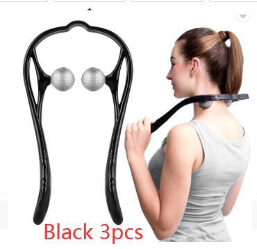 Plastic Pressure Point Therapy Neck Massageador Relieve Hand Roller Neck Massager For Neck Shoulder Trigger Point