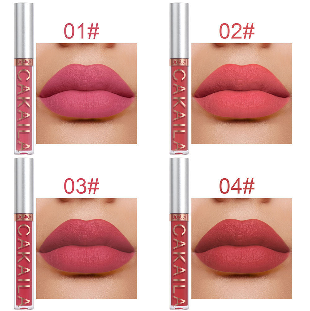 Pack Of 10 Matte Nonstick Cup Waterproof Lip Gloss