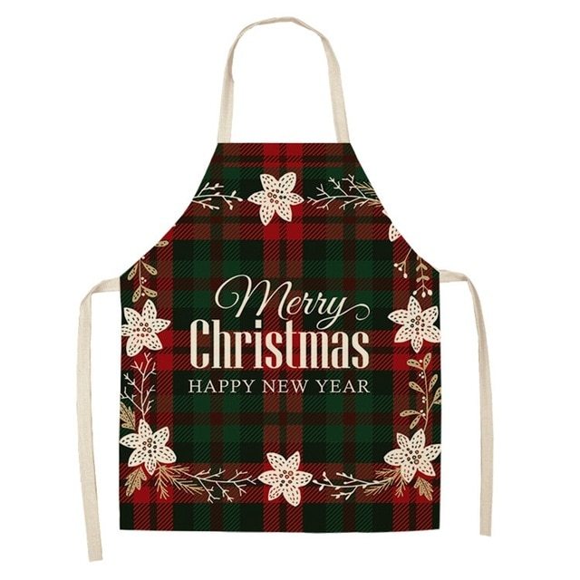 Cotton linen creative Christmas apron