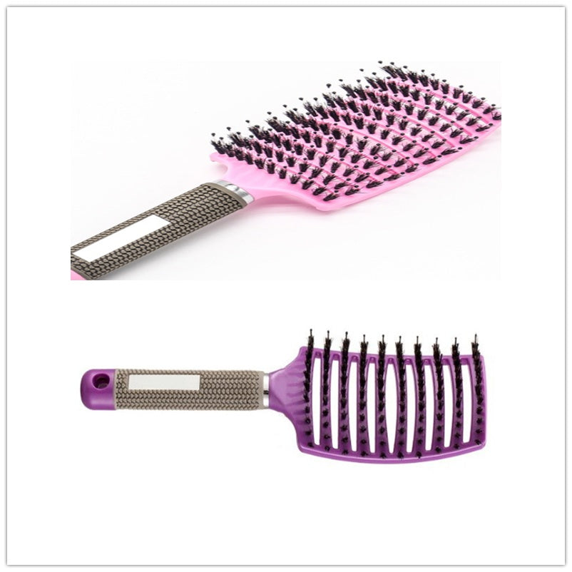 Hairbrush Anti Kit Brushy Women Detangler Hair Brush Bristle Nylon Scalp Massage  Teaser Hair Brush Comb