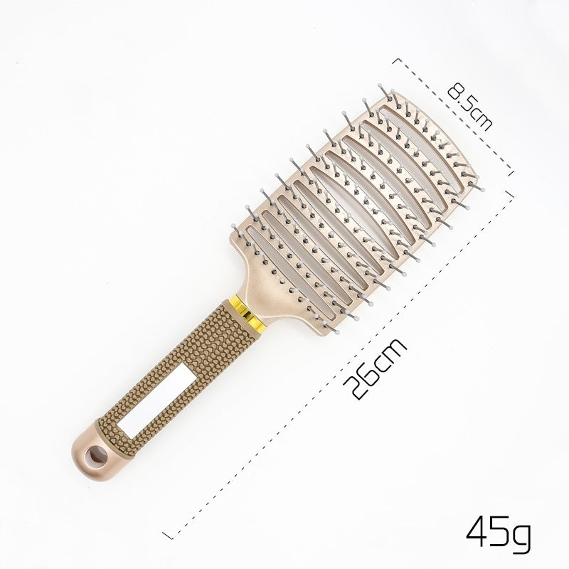 Hairbrush Anti Kit Brushy Women Detangler Hair Brush Bristle Nylon Scalp Massage  Teaser Hair Brush Comb