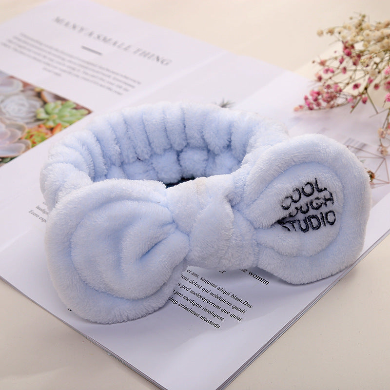 Cute Korean Style Plush Bow Hairband Women