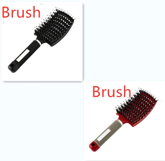 Hairbrush Anti Kit Brushy Women Detangler Hair Brush Bristle Nylon Scalp Massage  Teaser Hair Brush Comb