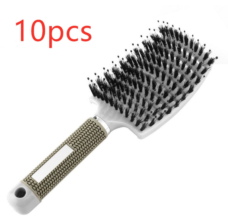 Hairbrush Anti Kit Brushy Women Detangler Hair Brush Bristle Nylon Scalp Massage  Teaser Hair Brush Comb