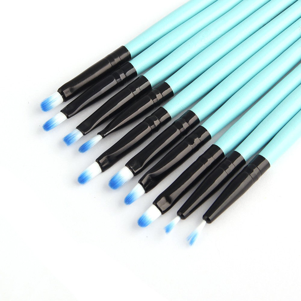 Professional 32Pcs Makeup Brush Foundation Eye Shadows Powder Blue Make Up Brushes Tools Cosmetic Bag pencil maquiagem Brushes