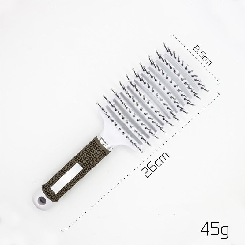 Hairbrush Anti Kit Brushy Women Detangler Hair Brush Bristle Nylon Scalp Massage  Teaser Hair Brush Comb