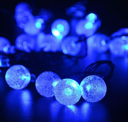 Crystal solar power of the led lamp string lights Christmas lights solar garden outdoor decoration for Christmas