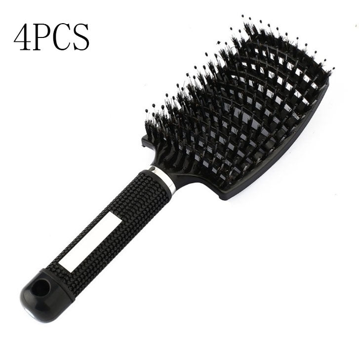 Hairbrush Anti Kit Brushy Women Detangler Hair Brush Bristle Nylon Scalp Massage  Teaser Hair Brush Comb