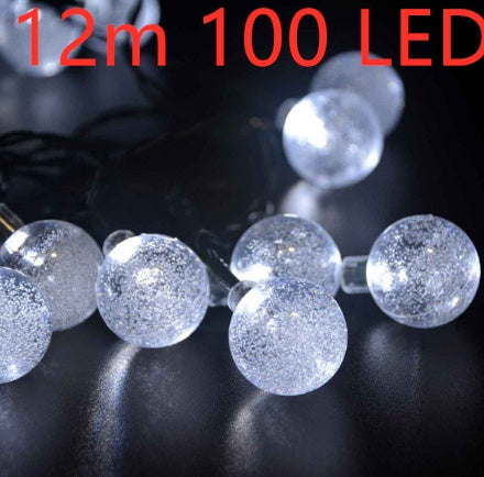 Crystal solar power of the led lamp string lights Christmas lights solar garden outdoor decoration for Christmas