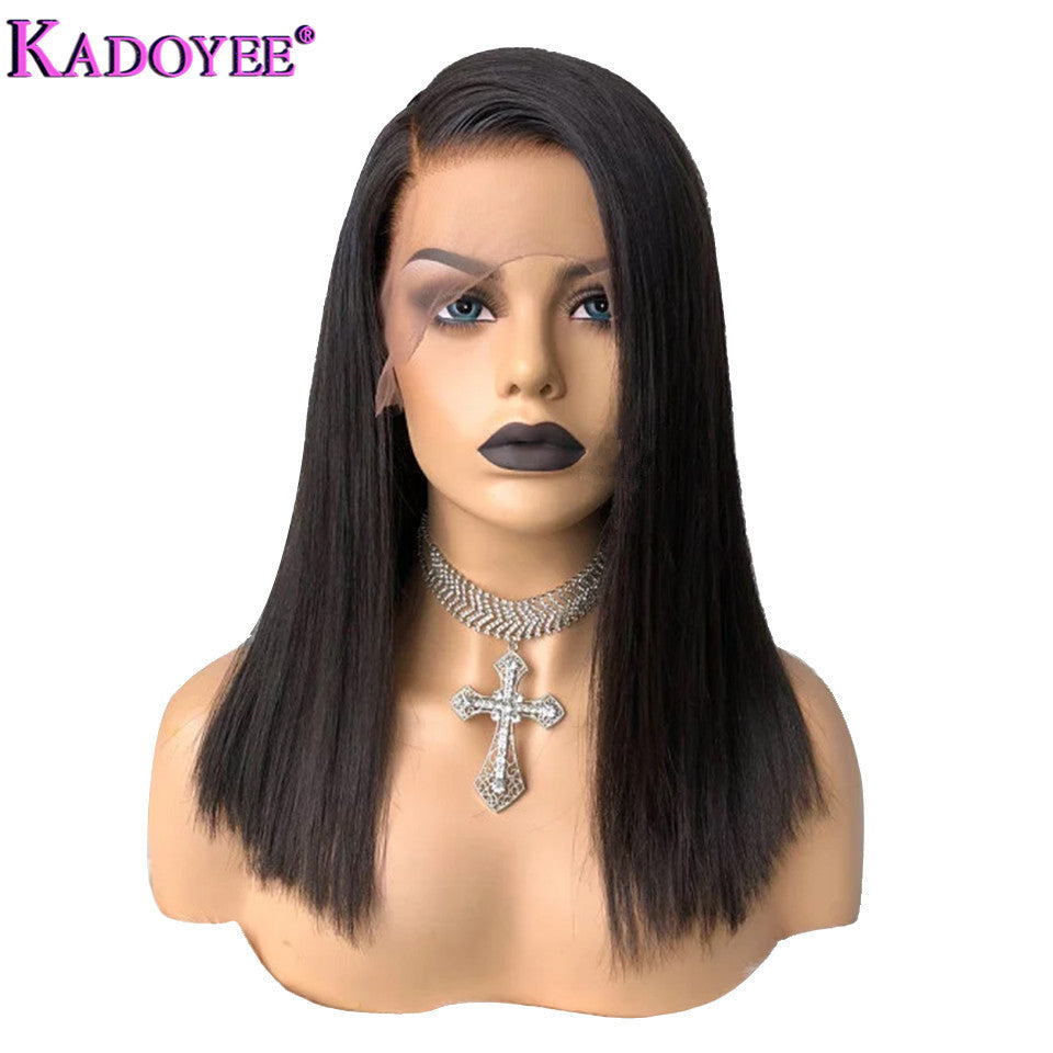 Europe, America, African Wigs, Female Human Hair Wigs, Front Lace Real Wigs