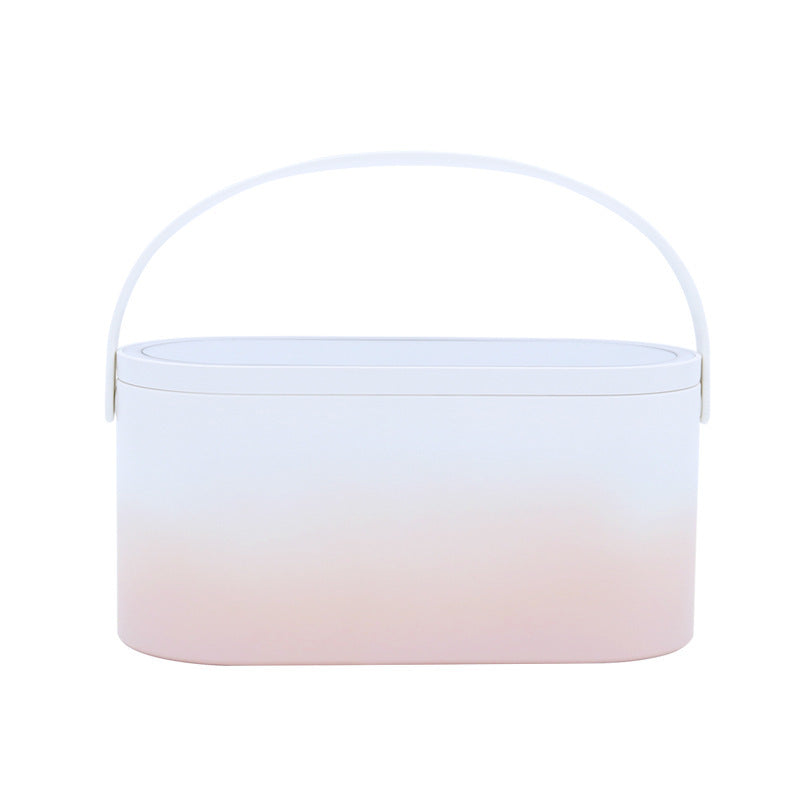 Creative Mini Portable Make-Up Box Led Rechargeable Make-Up Mirror Night Light Travel Make-Up Desktop Make-Up Mirror