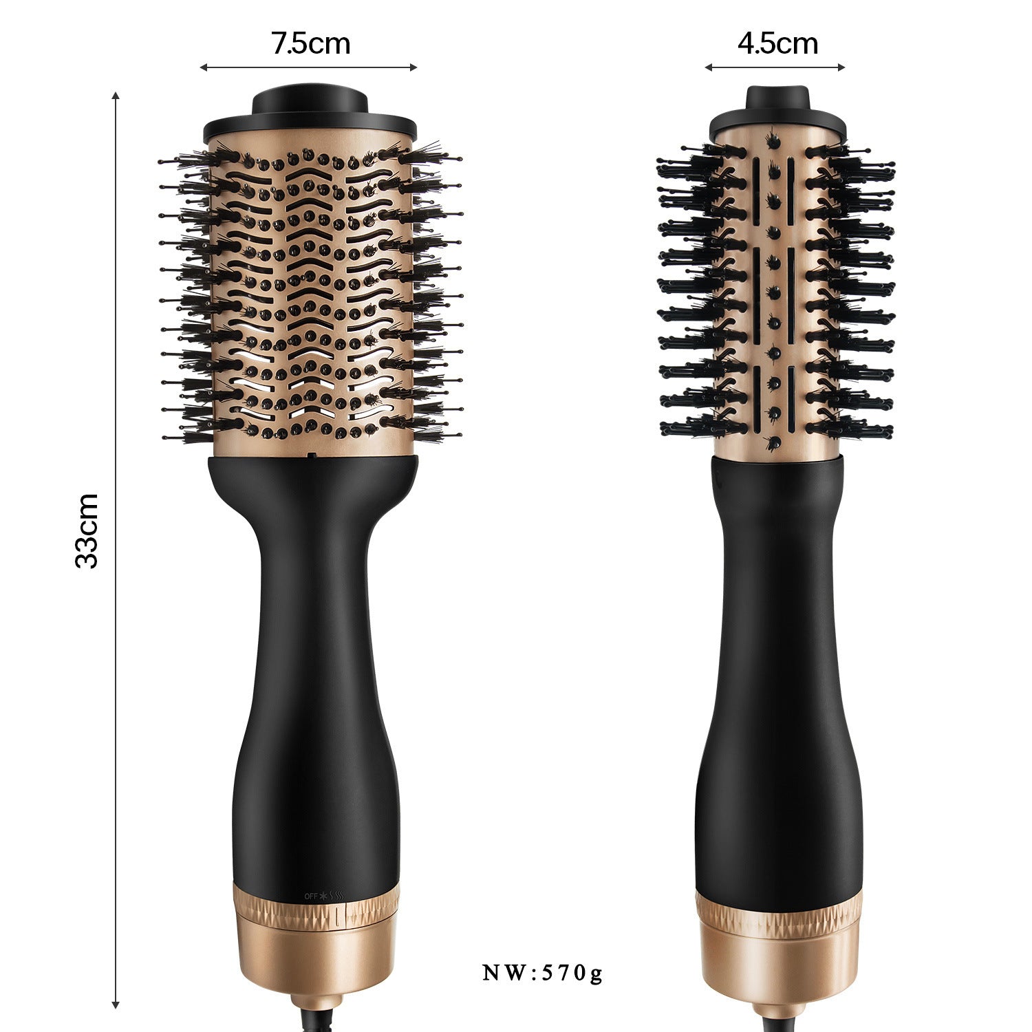 Hot-air Comb Hair Straightener