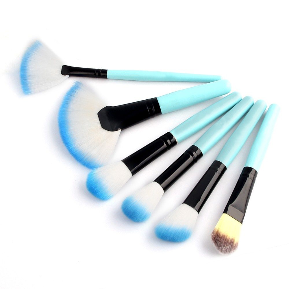 Professional 32Pcs Makeup Brush Foundation Eye Shadows Powder Blue Make Up Brushes Tools Cosmetic Bag pencil maquiagem Brushes