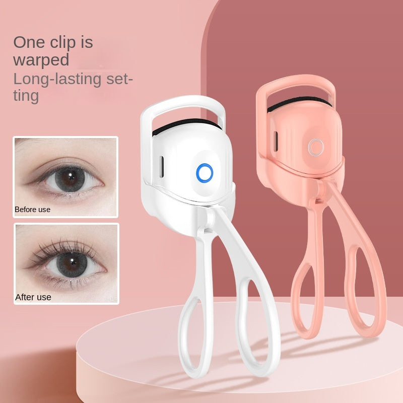 Eyelash Curler Portable Electric Heated Comb Eye Lash Long Lasting Eyelashes Curls Thermal Eyelash Curler Makeup Tools Heated Eyelash Curlers,Rechargeable Electric Eyelash Curler, Handheld Eyelash Heat