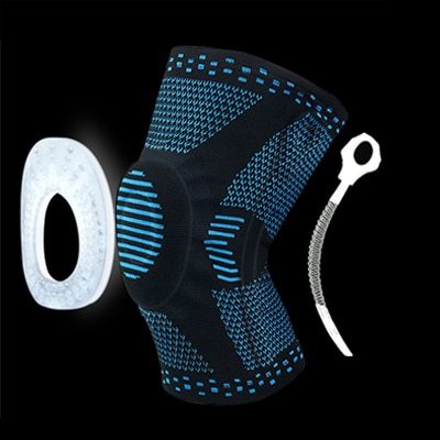 Knee Patella Protector Brace Silicone Spring Knee Pad