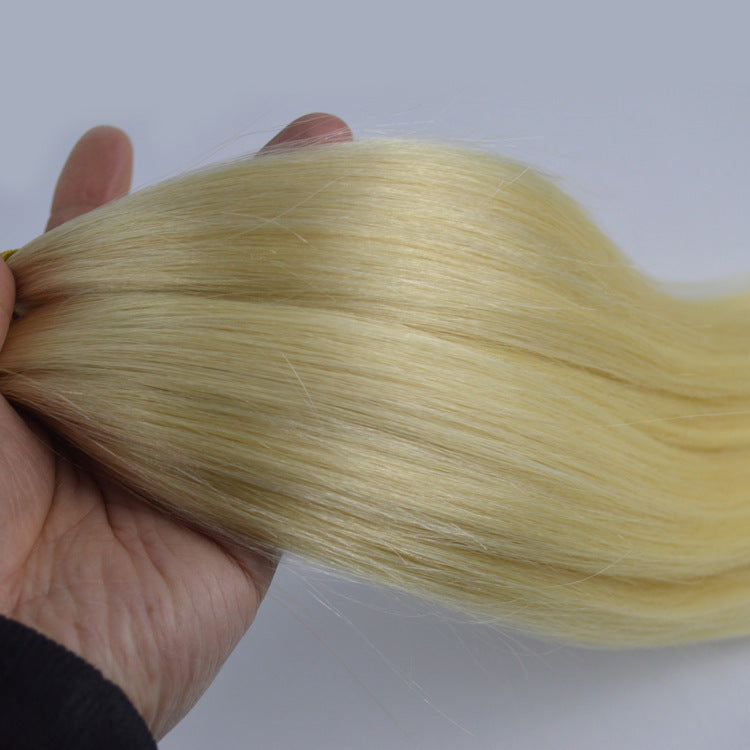 Fashion Straight Hair Real Wig Hair Extension Hair Tress