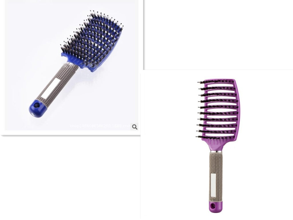 Hairbrush Anti Kit Brushy Women Detangler Hair Brush Bristle Nylon Scalp Massage  Teaser Hair Brush Comb