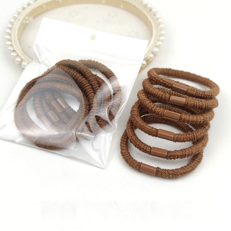 Simple High Elastic Hair Band For Women Hair  Smaller Leather Sheath Hair Accessories