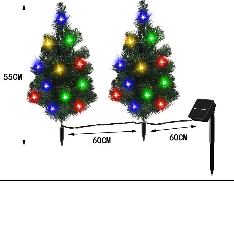 Solar Christmas Tree Lamp Garden Decoration Christmas Lights Christmas Garden Courtyards Decorations