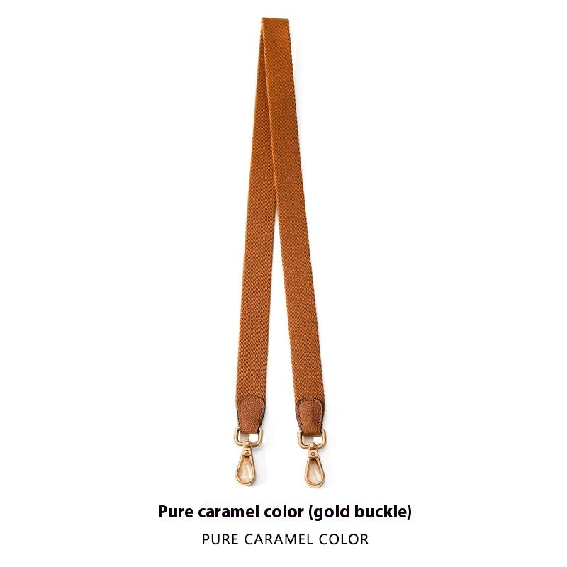 Canvas Broadband Solid Color Backpack Shoulder Strap