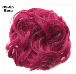 Europe, Japan, and South Korea popular hair bun fluffy natural drawstring curly hair ball head hair ring hair set female hair accessories chemical fiber hair