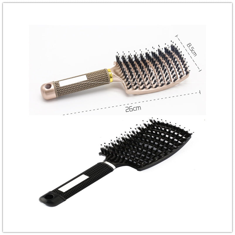 Hairbrush Anti Kit Brushy Women Detangler Hair Brush Bristle Nylon Scalp Massage  Teaser Hair Brush Comb