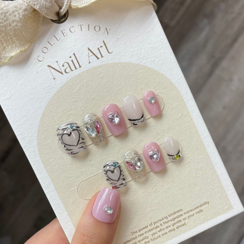 Removable Short Nail Art For Women