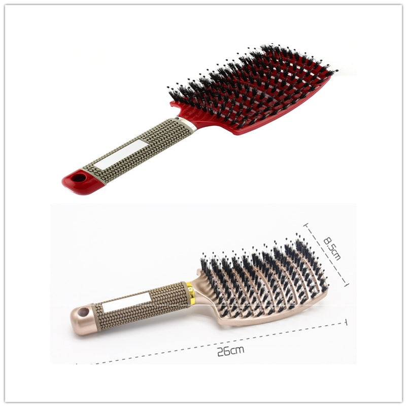 Hairbrush Anti Kit Brushy Women Detangler Hair Brush Bristle Nylon Scalp Massage  Teaser Hair Brush Comb