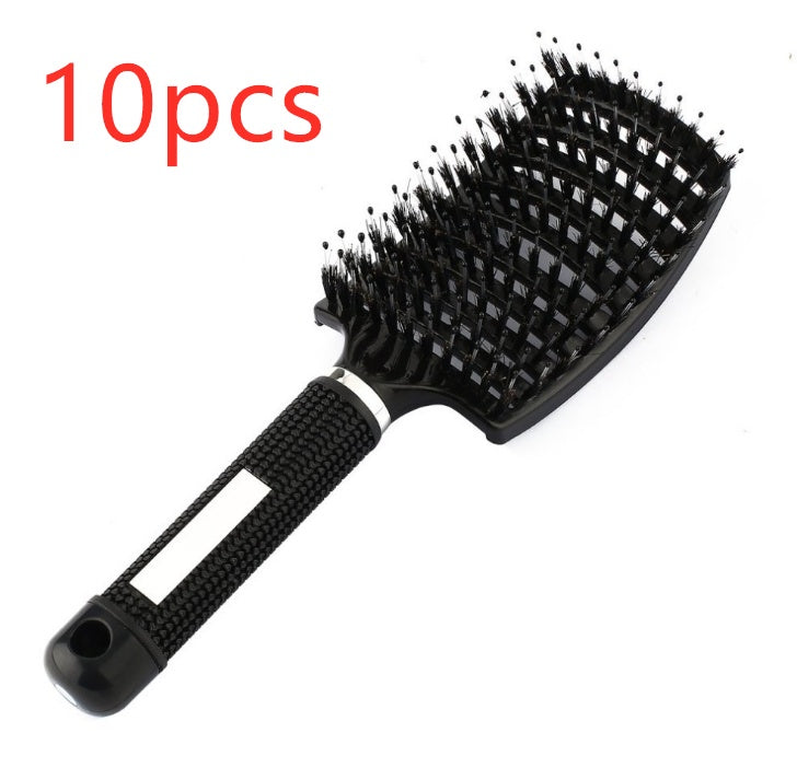 Hairbrush Anti Kit Brushy Women Detangler Hair Brush Bristle Nylon Scalp Massage  Teaser Hair Brush Comb