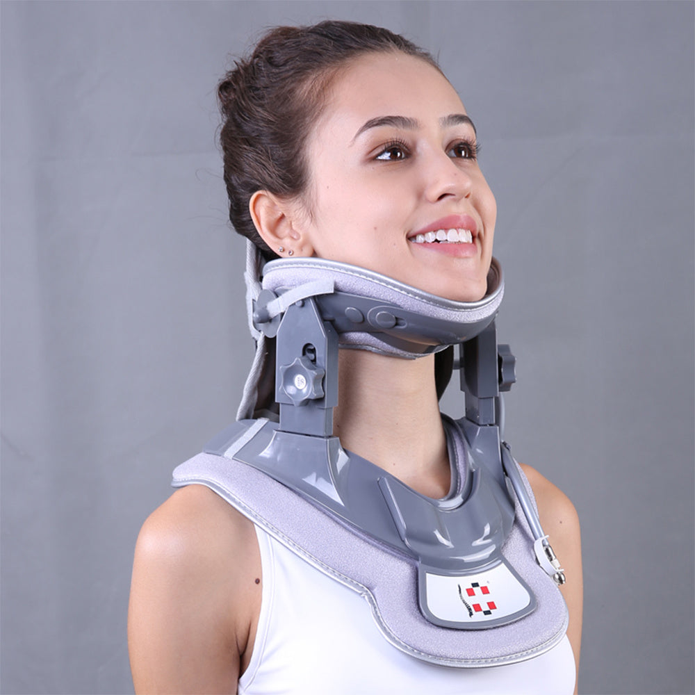 High-Quality Relief Collar Physiotherapy Adjustable Stretcher Spine Corrector Support Air Neck Cervical Traction Device