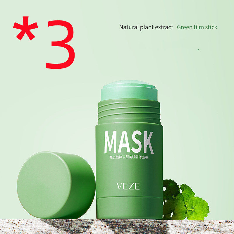 Solid Cleansing Mask Oil Control Shrink Pores To Blackheads Cleansing Green Tea Solid Mask Mud Eggplant Mud Mask