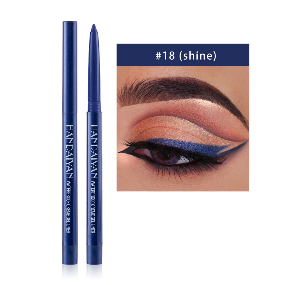 20 Color Cat Eye Makeup Waterproof Neon Colorful Liquid Eyeliner Long-lasting Black Eye Liner Pencil