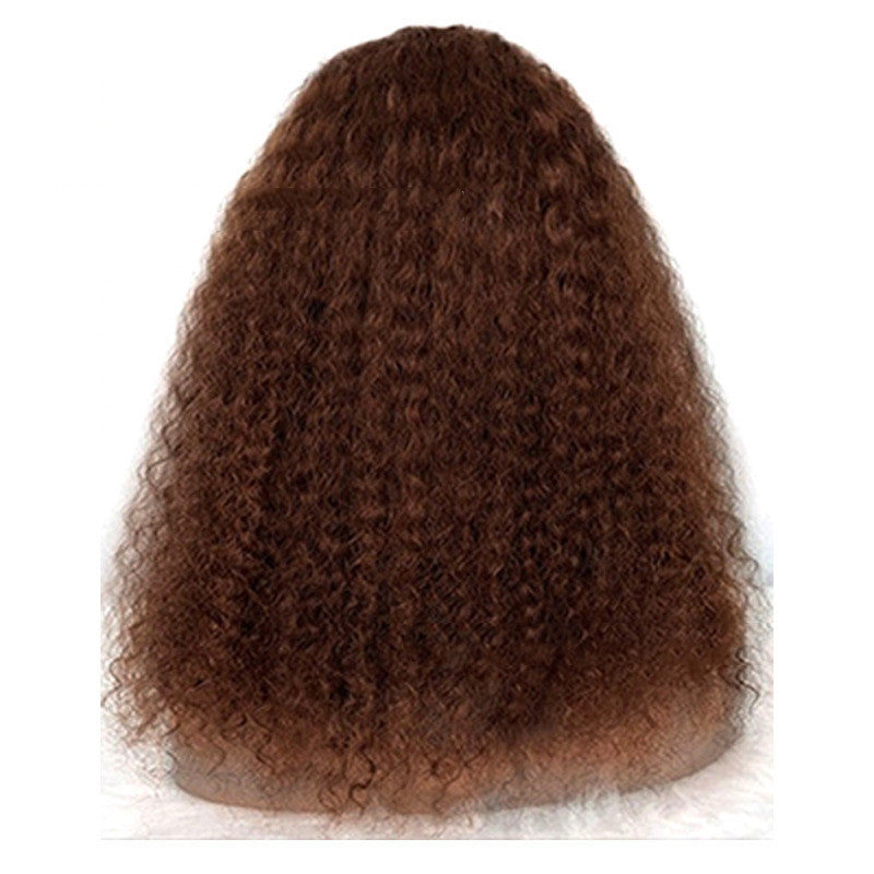 Human Hair Jerry Curly Headband Wigs