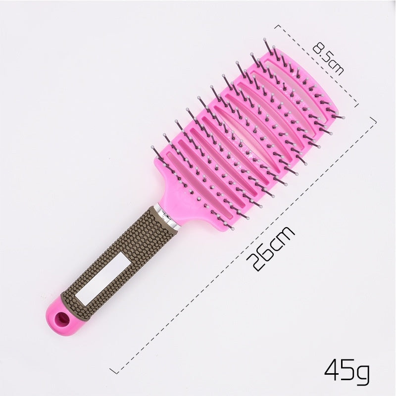 Hairbrush Anti Kit Brushy Women Detangler Hair Brush Bristle Nylon Scalp Massage  Teaser Hair Brush Comb