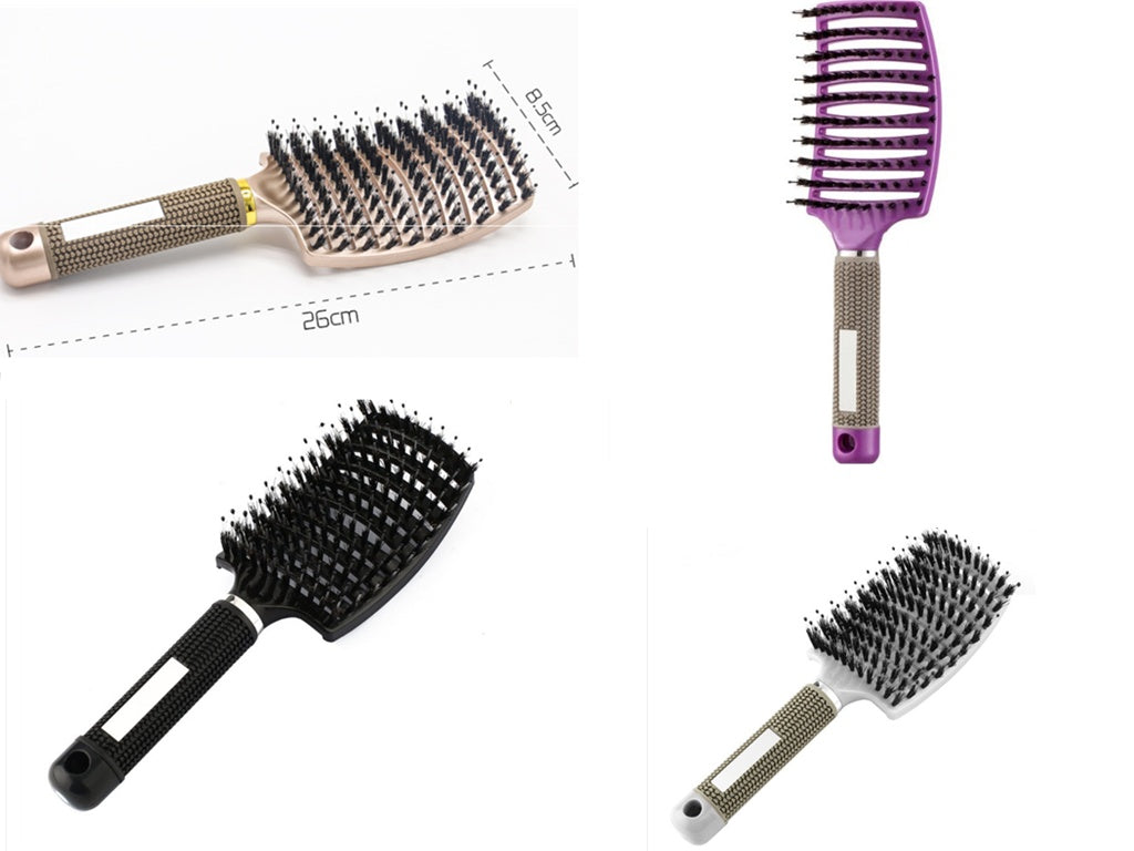 Hairbrush Anti Kit Brushy Women Detangler Hair Brush Bristle Nylon Scalp Massage  Teaser Hair Brush Comb