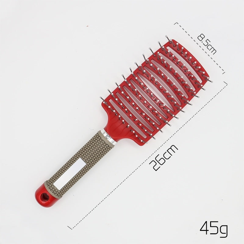 Hairbrush Anti Kit Brushy Women Detangler Hair Brush Bristle Nylon Scalp Massage  Teaser Hair Brush Comb