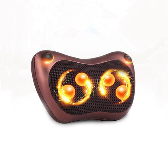 Electric Infrared Heating Kneading Neck Shoulder Back Body Spa Massage Pillow Car Chair Shiatsu Massager Device