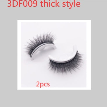 Reusable 3D Mink Lashes Natural False Eyelashes Self Adhesive Fake Glue Free Makeup Eyelash Extension Silk