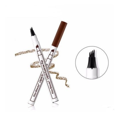 Waterproof Natural Eyebrow Pen Four-claw Eye Brow Tint Fork Tip Eyebrow Tattoo Pencil