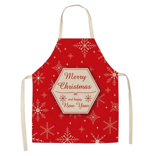 Cotton linen creative Christmas apron