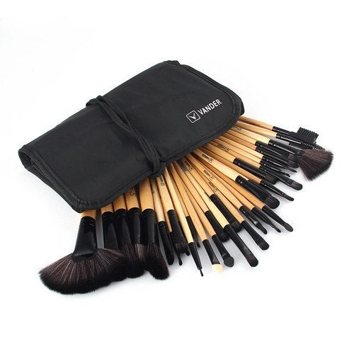 Professional 32Pcs Makeup Brush Foundation Eye Shadows Powder Blue Make Up Brushes Tools Cosmetic Bag pencil maquiagem Brushes