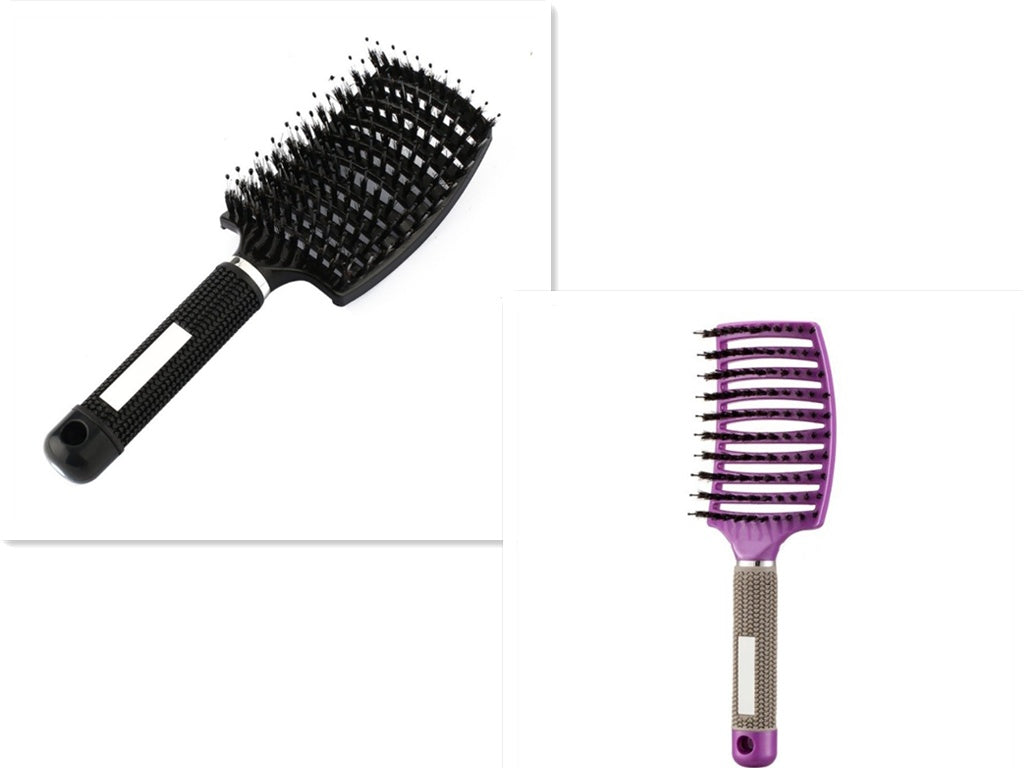 Hairbrush Anti Kit Brushy Women Detangler Hair Brush Bristle Nylon Scalp Massage  Teaser Hair Brush Comb