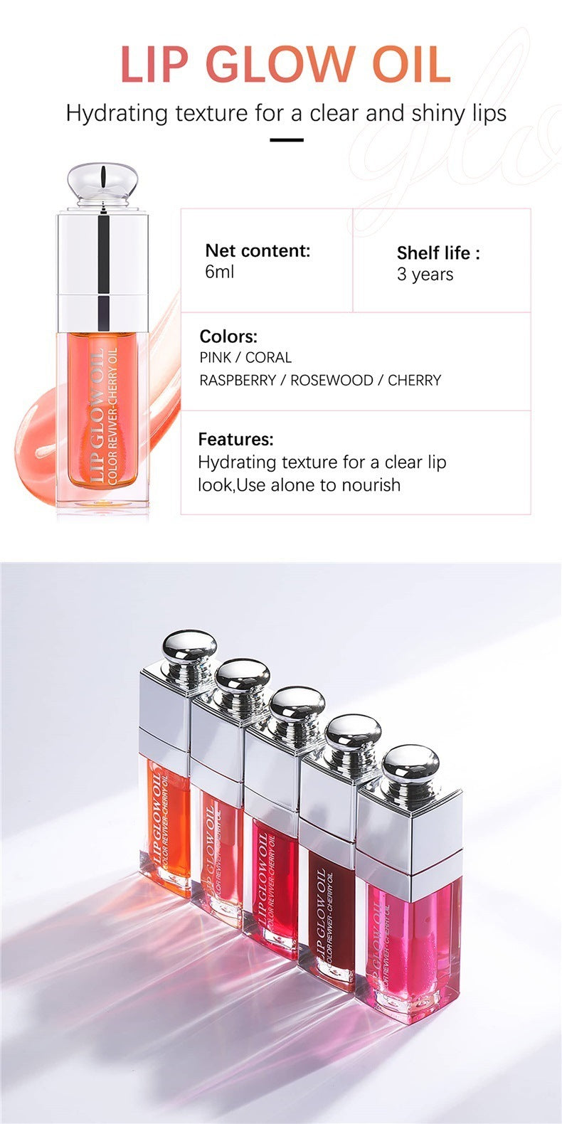 Lip Gloss Lipstick Moisturizing And Nourishing Lip Lacquer Transparent Toot Lip Gloss