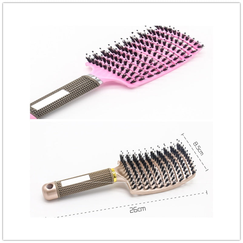 Hairbrush Anti Kit Brushy Women Detangler Hair Brush Bristle Nylon Scalp Massage  Teaser Hair Brush Comb