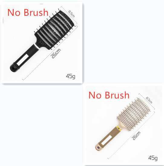 Hairbrush Anti Kit Brushy Women Detangler Hair Brush Bristle Nylon Scalp Massage  Teaser Hair Brush Comb