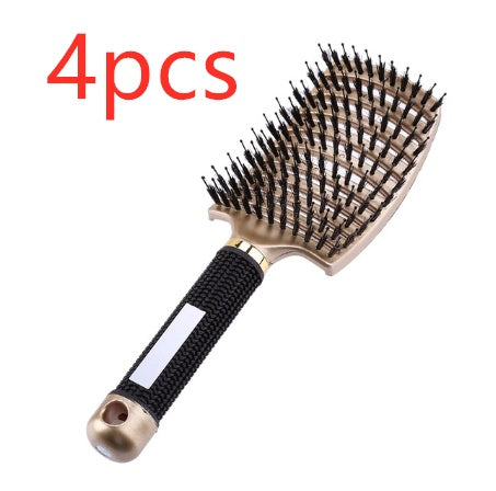 Hairbrush Anti Kit Brushy Women Detangler Hair Brush Bristle Nylon Scalp Massage  Teaser Hair Brush Comb