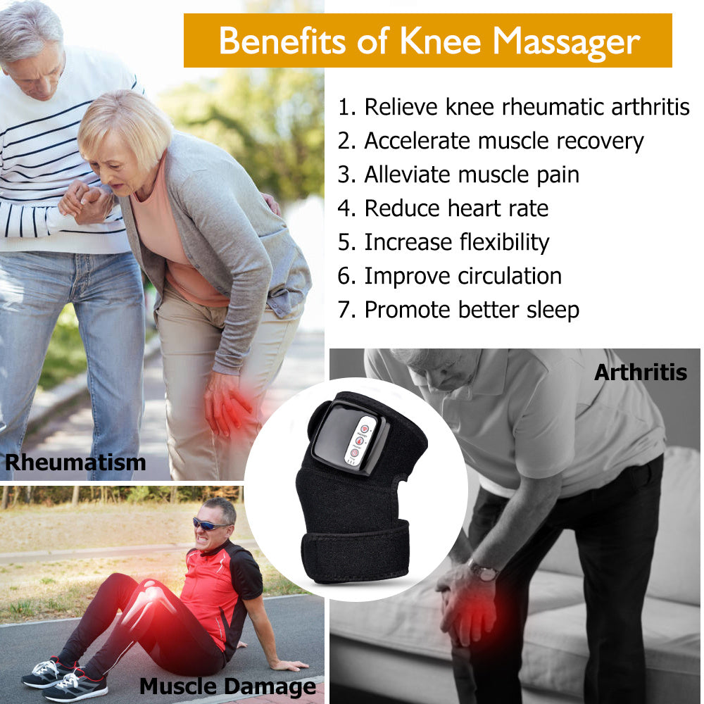 Electric Infrared Heating Knee Massager Wrap Elbow Joint Support Vibration Therapy Physiotherapy Machine Pain Relief Massage