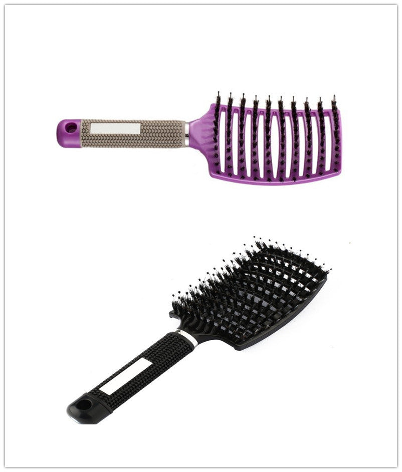 Hairbrush Anti Kit Brushy Women Detangler Hair Brush Bristle Nylon Scalp Massage  Teaser Hair Brush Comb