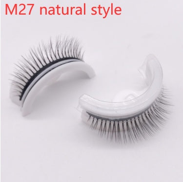 Reusable 3D Mink Lashes Natural False Eyelashes Self Adhesive Fake Glue Free Makeup Eyelash Extension Silk